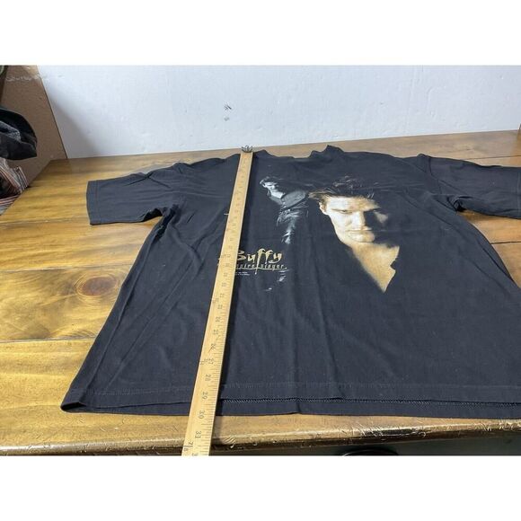 Vintage 90s 1998 Buffy The Vampire Slayer - Angel Retro Horror Movie Tee Sz L - Picture 6 of 10
